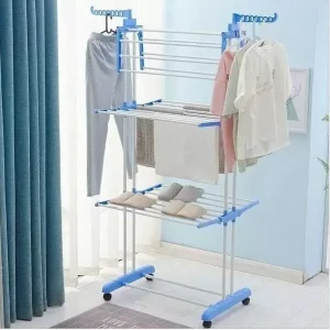 Багатоярусна сушарка для білизни, речей, одягу Garment rack with wheels