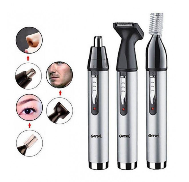 ТРИМЕР 3 В 1 ДЛЯ СТРИЖКИ СКРОНЬ, ШИЇ, БОРОДИ, НОСА ТА ВУХ HAIR REMOVAL