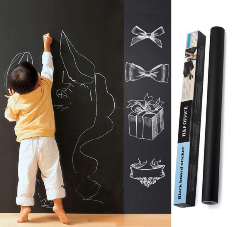 САМОКЛЕЮЧА ПЛІВКА ДЛЯ МАЛЮВАННЯ КРЕЙДОЮ 45х200 см BLACK BOARD