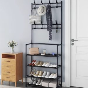Універсальна вішалка для одягу 60X29.5X151 см New simple floor clothes rack size