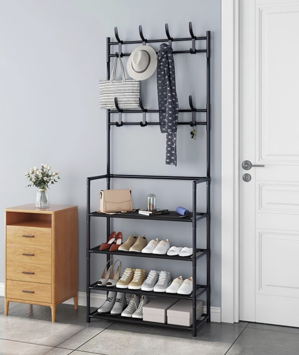 Універсальна вішалка для одягу 60X29.5X151 см New simple floor clothes rack size