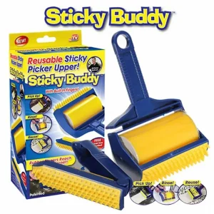 ЩІТКА ЛИПКИЙ ВАЛІК ДЛЯ ЧИЩЕННЯ КИЛИМІВ ТА ОДЯГУ STICKY BUDDY