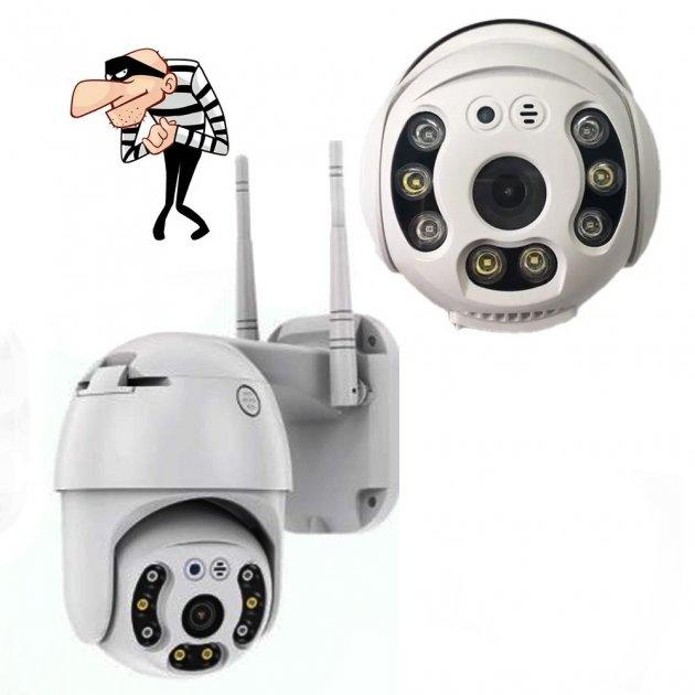 Поворотна вулична IP камера відеоспостереження PTZ WiFi xm 2mp з віддаленим доступом