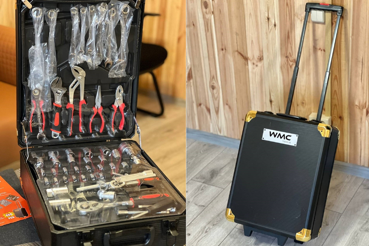 Набір інструментів 408 предметів (в валізі) WMC TOOLS