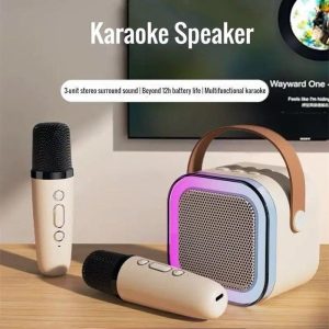 НАБІР ДЛЯ КАРАОКЕ З 2 МІКРОФОНАМИ SPEAKER K2