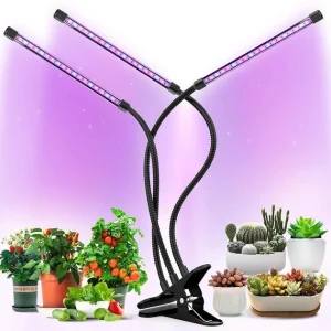Ультрафіолетова лампа для рослин: Повний спектр 3 голови LED LIGHT