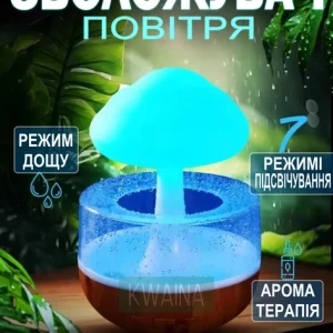 ЗВОЛОЖУВАЧ ПОВІТРЯ ГРИБ З ЕФЕКТОМ ДОЩУ MUSHROOM DROP WATER
