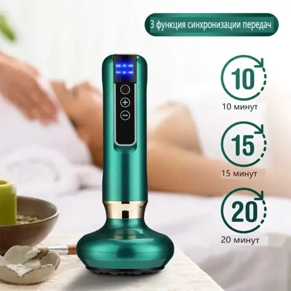 Вакуумний антицелюлітний масажер для тіла Cupping Massager GREEN - Зображення 4