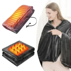 Електроковдра-Плед з підігрівом (155*80) Electric Heating Shawl Blanket USB