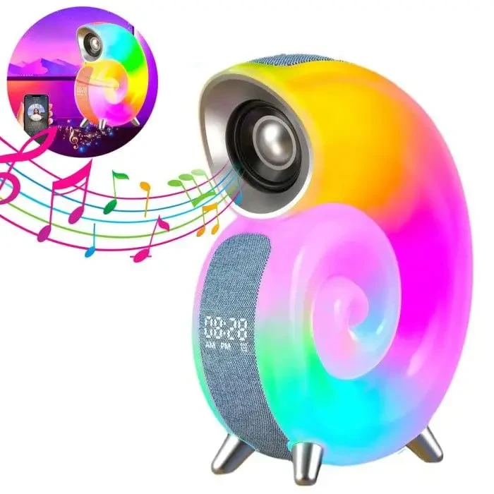 Бездротова міні розумна смарт колонка 4 в 1 з блютуз Сonch Music Light