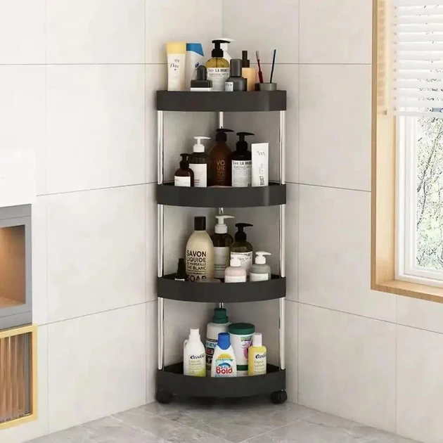Кутовий стелаж для ванної кімнати Corner storage rack