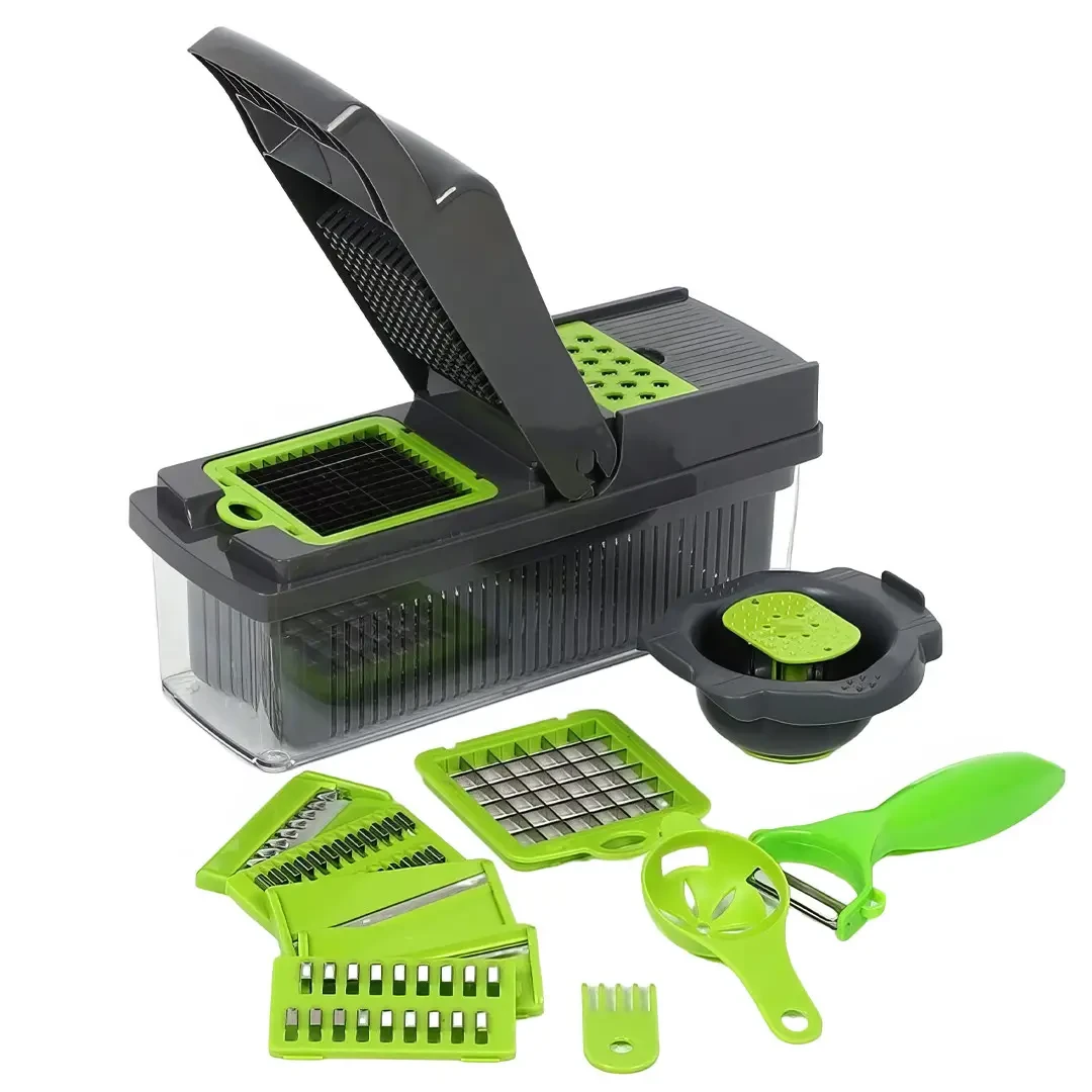 Багатофункціональна овочерізка зі змінними насадками 14в1 Vegetable Salad Cutter