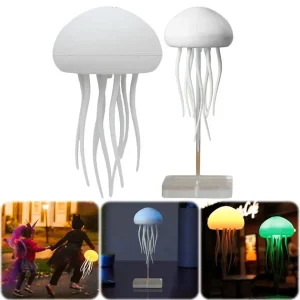 Ночник LED лампа Медуза з USB NTL-5B з рухами та кольором RGB білий