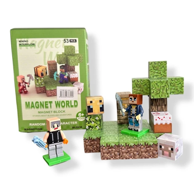 Дитячий магнітний конструктор Minecraft