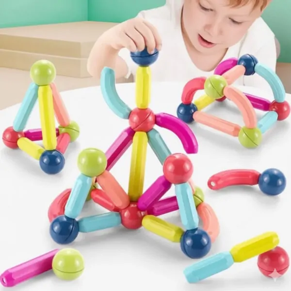 Дитячий магнітний конструктор на 25 деталей SKY Magnetic Sticks