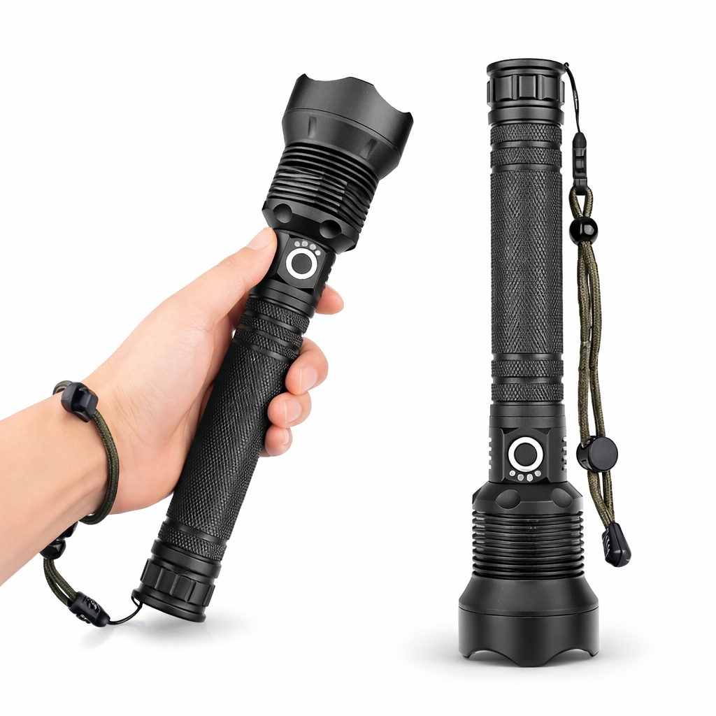Потужний тактичний ліхтар BL X92 P90 / акумуляторний ліхтар з зумом і USB-зарядкою - Зображення 3