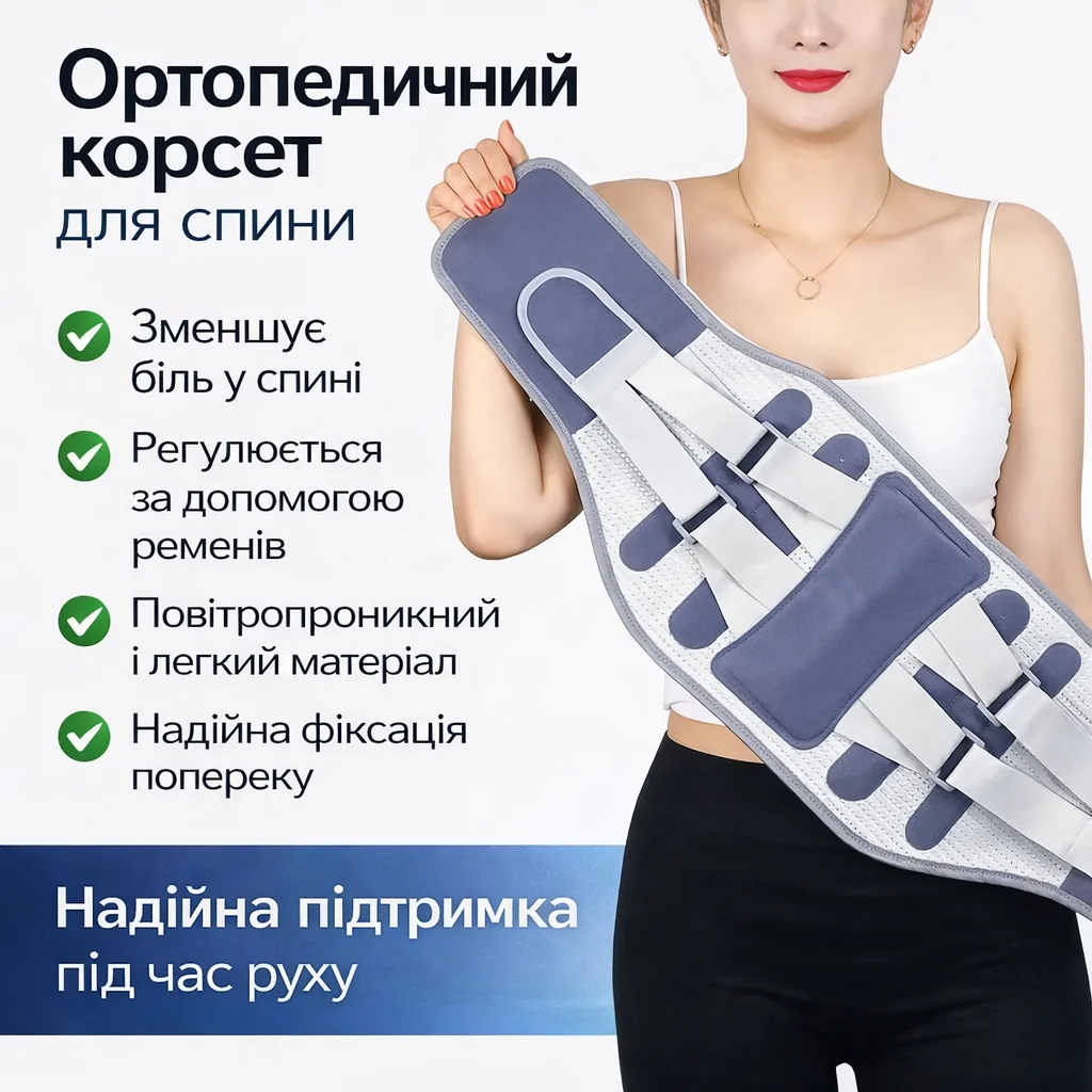 Корсет для спини універсальний з ремінцями Belt
