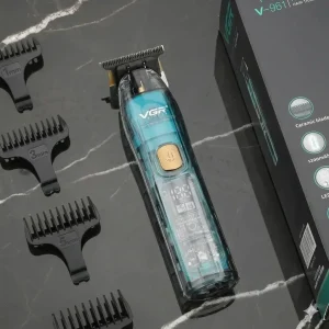Тример VGR V-961: Акумуляторний, для бороди та вусів, з 4 змінними насадками