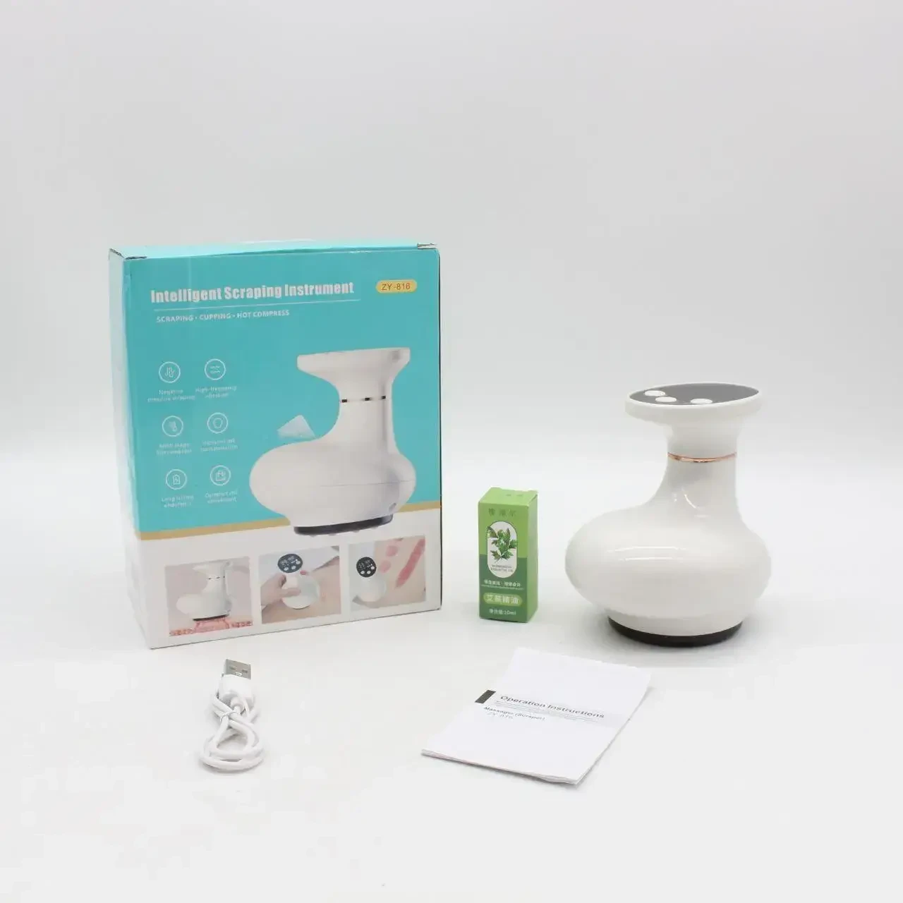 Антицелюлітний вакуумний масажер з інфрачервоним нагріванням Cupping Massage - Зображення 5