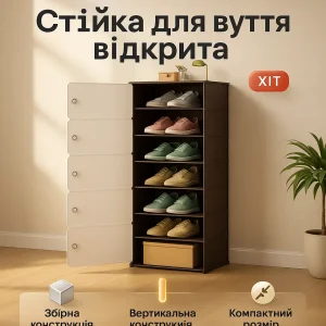 Полиця для взуття 152х42х28 см