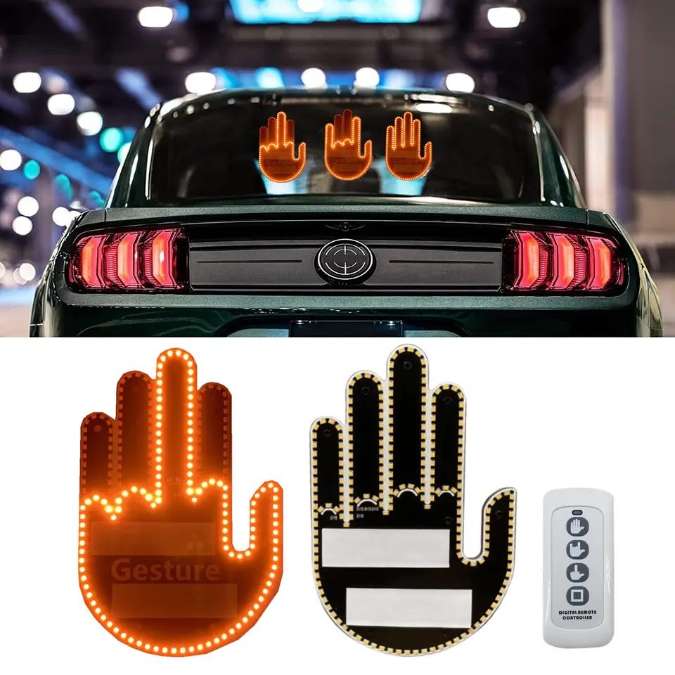 СВІТЛОДІОДНИЙ ЗНАК РУКИ CAR LIGHT GESTURE