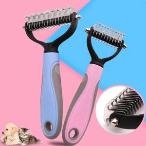 ДВОСТОРОННЯ ЩІТКА-КОВТУНОРІЗ PET GROOMING BRUSH