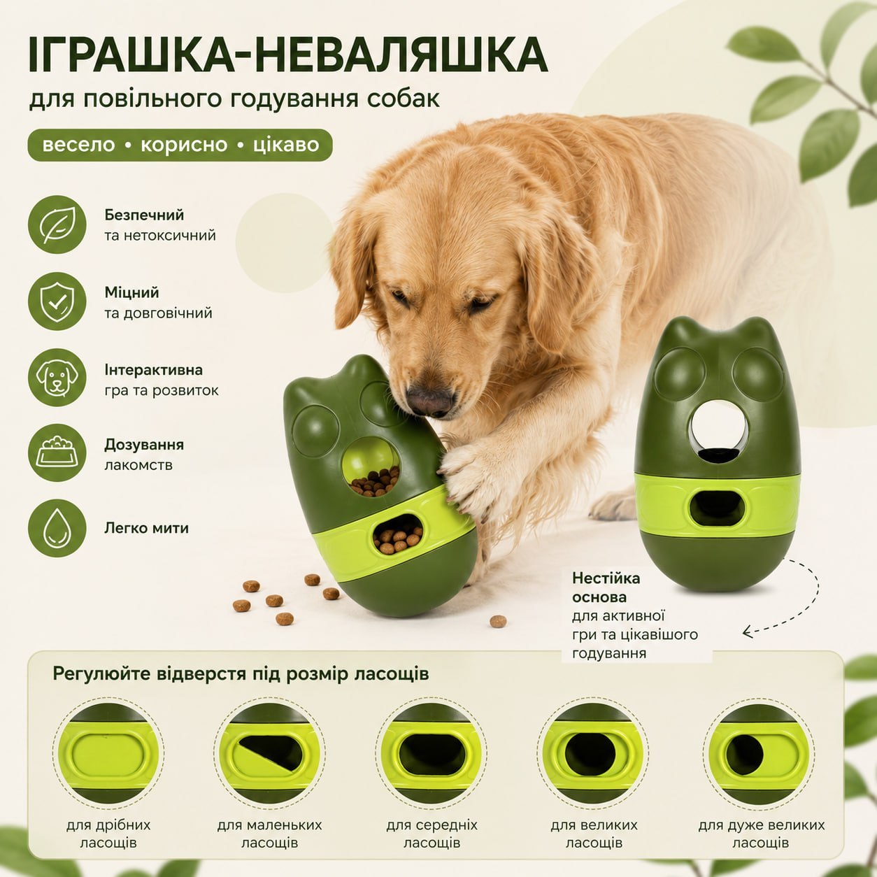 Інтерактивна іграшка для видачі корму для собак
