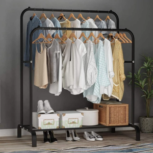 Подвійна стійка вішалка для одягу та взуття Loft Rack